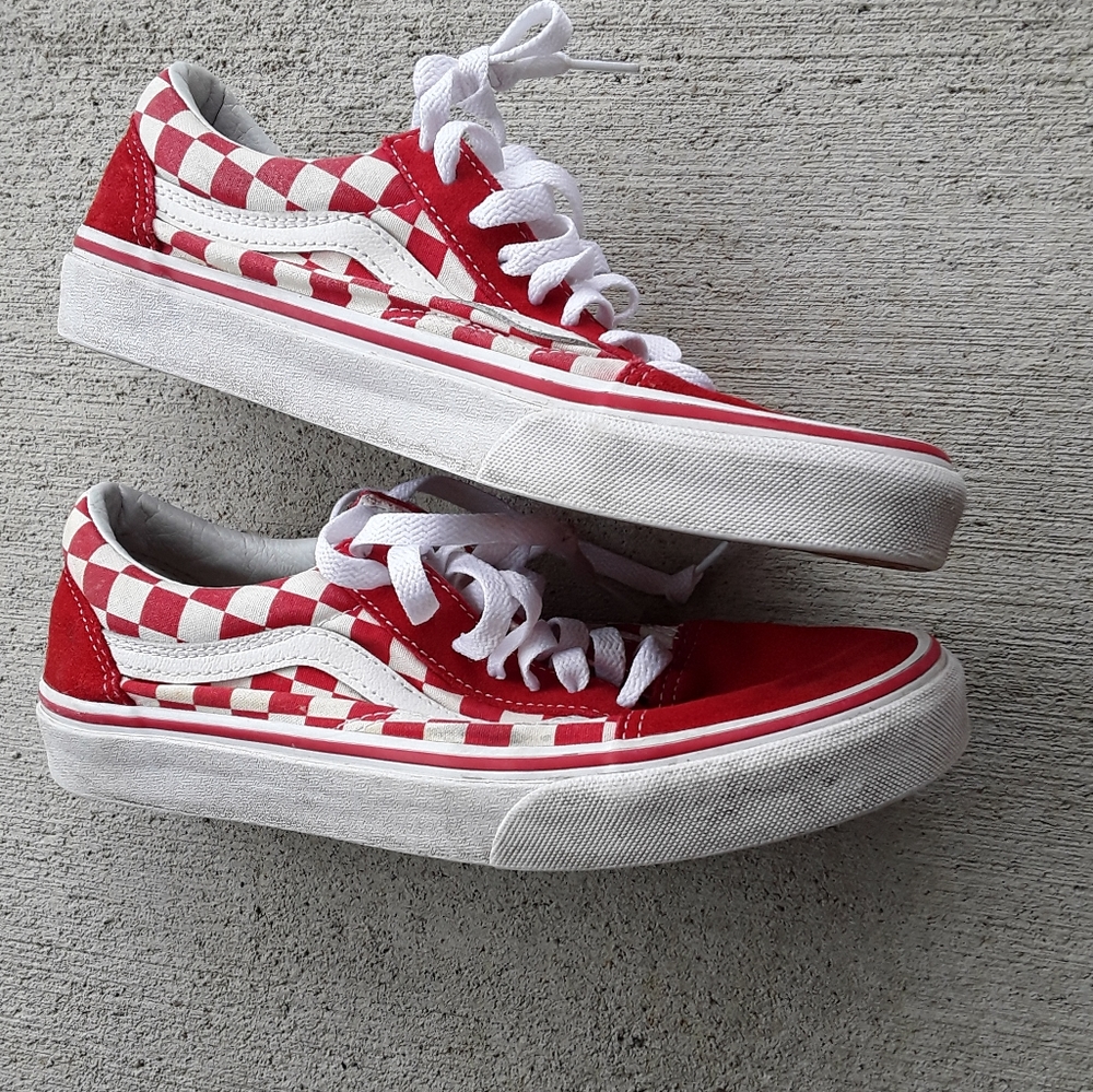 Van's Old Skool Checkered Canvas Suede Shoes - Picture 5 of 8